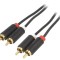 Cablu RCA dublu, 0,5m, aurit