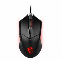 Mouse gaming, MSI, Clutch GM08, Cu design simetric, Cu fir, Negru