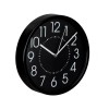 Ceas de Perete finisaj mat, indicatori alb si negru, 20 cm, Negru