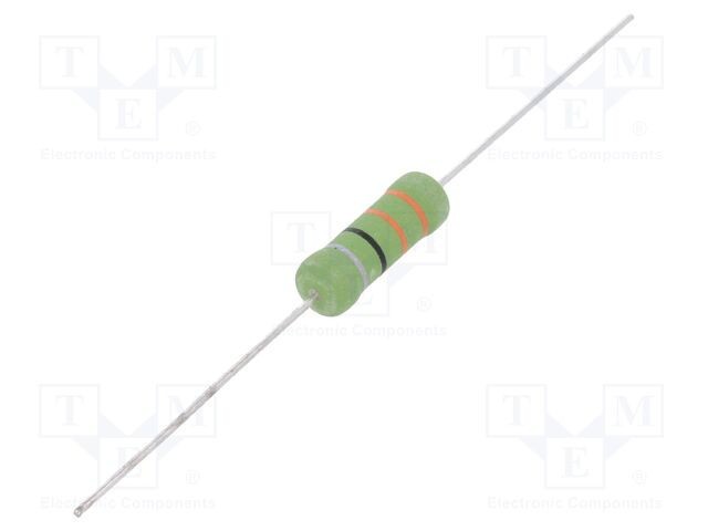 Rezistor bobinat ceramic THT 10k&Omega; 2W &plusmn;10% &Oslash;7x16mm OHMITE