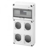 Tablou organizare Q-DIN 10M 4 prize IEC 16 32A IP65 Gewiss GW68003N