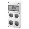 Tablou organizare Q-DIN 10M 4 prize IEC 16 32A IP65 Gewiss GW68003N