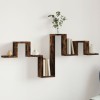 VidaXL Raft de perete, stejar fumuriu, 104,5x10x43 cm, lemn prelucrat 840727