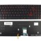 Tastatura Asus Rosu NSK-USXBQ iluminata layout UK fara rama enter mare, Rog G501J iluminata layout UK fara