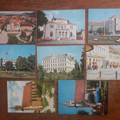 Lot 8 carti postale vintage cu Orasul Bistrita / CP1