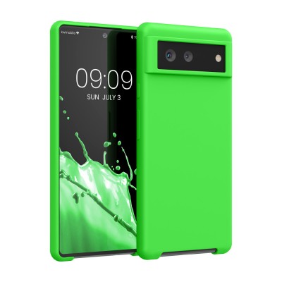 Husa Kwmobile pentru Google Pixel 6, Silicon, Verde, 55480.159 foto