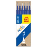 Set 6 rezerve roller Frixion Ball Pilot 0.7 mm varf mediu, albastru