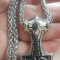Lant+medalion INOX ciocan THor