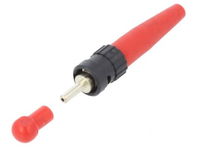 Conector fibră optică ST crimpat pe cablu foto