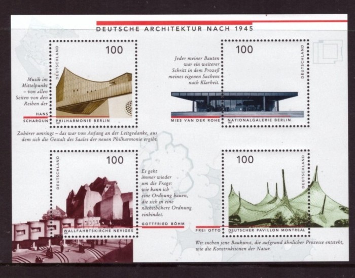 Germania 1997 - Arhitectura germana moderna, bloc neuzat