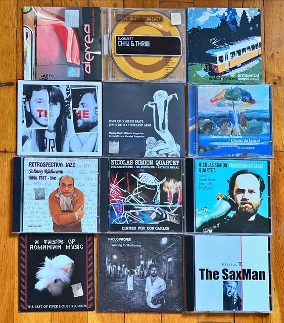CD jazz, electro &amp; pop RO: Aievea, N. Simion Quartet, M. Anghel, R. Carstea, M. Gheorghiu, Divertis