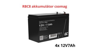 Pachet de baterii de &amp;icirc;nlocuire APC RBC8 (4x 12V 7Ah) foto