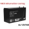 Pachet de baterii de &icirc;nlocuire APC RBC8 (4x 12V 7Ah)