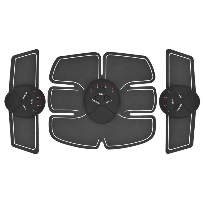 Centura electrostimulare sixpad smart fitness pro, 3 piese, 6 moduri pentru exercitii, biceps, abdomen, muschi oblici, coapse, gambe