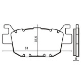 Placute frana Honda SH125/150 &#039;09- Cod Produs: MX_NEW 225102570RM