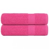 VidaXL Prosoape de m&acirc;nă 2 buc roz 50x100 cm 360 g/m&sup2; 100% bumbac 137046
