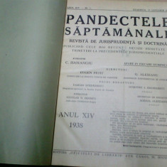 PANDECTELE SAPTAMANALE - 1938