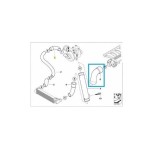 Furtun intercooler, supraalimentare Bmw Seria 3 E46 192006, Seria 5 E39 192003, Seria 7 E38 192001, X5 E53 202007, diametru 50/52 mm, cauciuc,