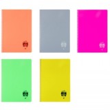 Caiet A4 144 file, coperta plastic, spira, velin DACO (model baieti))