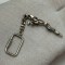 BRELOC CHEI ARGINT 925 - JAGUAR - 25g - Vintage !