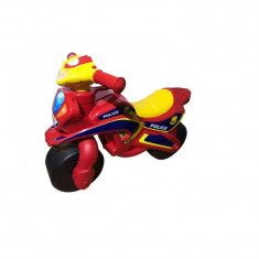 Motocicleta fara pedale Police Music MyKids, 67 x 51 cm, plastic, maxim 25 kg, 36 luni+, Rosu/Galben foto