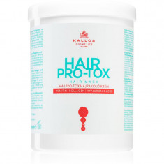 Kallos Hair Pro-Tox Masca pentru par deteriorat cu ulei de cocos, acid hialuronic si colagen 1000 ml