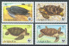 ANGUILLA 1983 WWF FAUNA PROTEJATA TESTOASE COTA MICHEL 50 EURO, Nestampilat