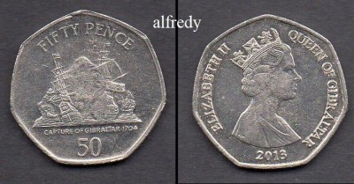 GIBRALTAR 2013 50 Pence foto