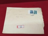 Plic Recomandat Istoric 1943 - Protectoratul Boemiei și Moraviei, Etichetă &bdquo;R&rdquo; Nepomuk către Plzeň, WWII -A70