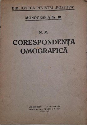 Corespondenta omografica foto