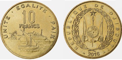 Djibouti 2016 - 10 francs UNC foto