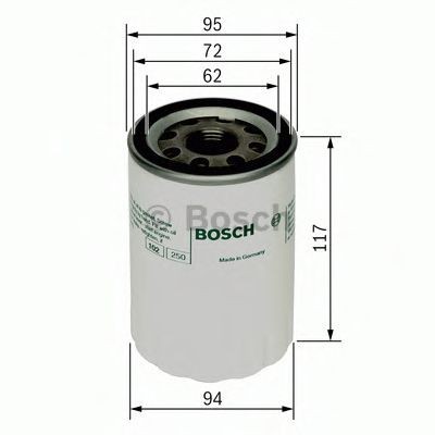 Filtru ulei HYUNDAI H-1 platou / sasiu (2000 - 2005) BOSCH 0 451 103 366 foto