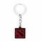 Breloc Pentru Chei - DOTA 2 - Calitate Foarte Buna - Rosu Cu Negru