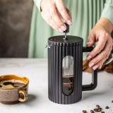 Ceainic pentru cafea, ceai cu piston, 1l negru, Klausberg