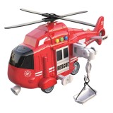 Elicopter de salvare cu targa, lumini si sunete, rosie, 1:16, CMCLASS