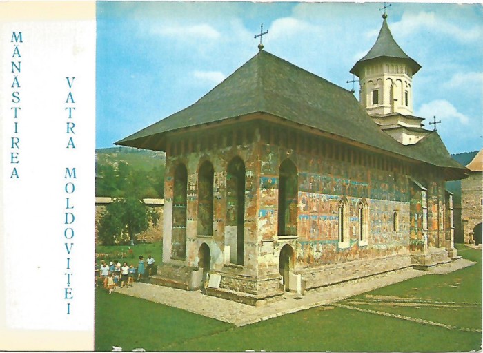 carte postala-SUCEAVA-BISERICA MANASTIRII Vatra Moldovitei