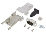 Conector D-Sub 9 PIN Tată Drept Terminal cu Șurub Pe Cablu Aurit