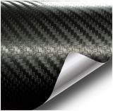 Folie colantare auto Carbon 3D Negru, 3m x 1,27m, AVEX