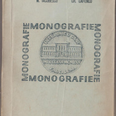 M. Iacobescu, Gh. Gafencu - Monografie Liceul Nicu Gane Falticeni - dedicatie DS