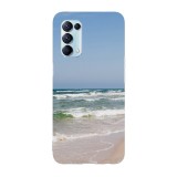 Husa compatibila cu Oppo Find X3 Lite model Clear sky over beach, Silicon, TPU, Viceversa, Transparent, Carcasa