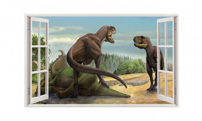 Sticker decorativ cu Dinozauri, 85 cm, 4281ST foto