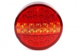 Lampa LED Hamburger 24V, 3 functii: Pozitie, Frana, Semnalizare, 140mm, 38 LED-uri, Auto, Universal