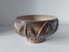 Bol Ceramic Vintage Karlsruhe Narisruhs 7896, Mid-Century Modern Art-Deco, 11cm, Fructiera Decorativa cu Frunze