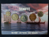 Seria completata monede - Ships - Vapoare , 5 monede, Australia si Oceania