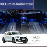 Lumini ambientale Audi A3 2021-2022 set complet control telefon sau sistem original CarStore Technology