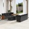 vidaXL Set de canapele pentru grădină 11 pcs Negru 100 x 100 x 71 cm 3363284