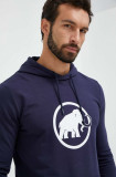 Cumpara ieftin Mammut bluză trening ML Hoody Classic culoarea albastru marin, cu glugă, cu imprimeu