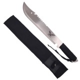 Cumpara ieftin Maceta de vanatoare IdeallStore&reg;, Eagle Knife, 49.5 cm, otel inoxidabil, argintiu, teaca inclusa