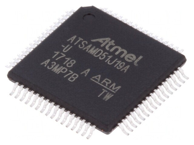 Microcontroler ARM TQFP64 1.71-3.6VDC ATSAMD5