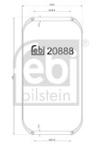 FEBI BILSTEIN 20888 Burduf, suspensie pneumatica